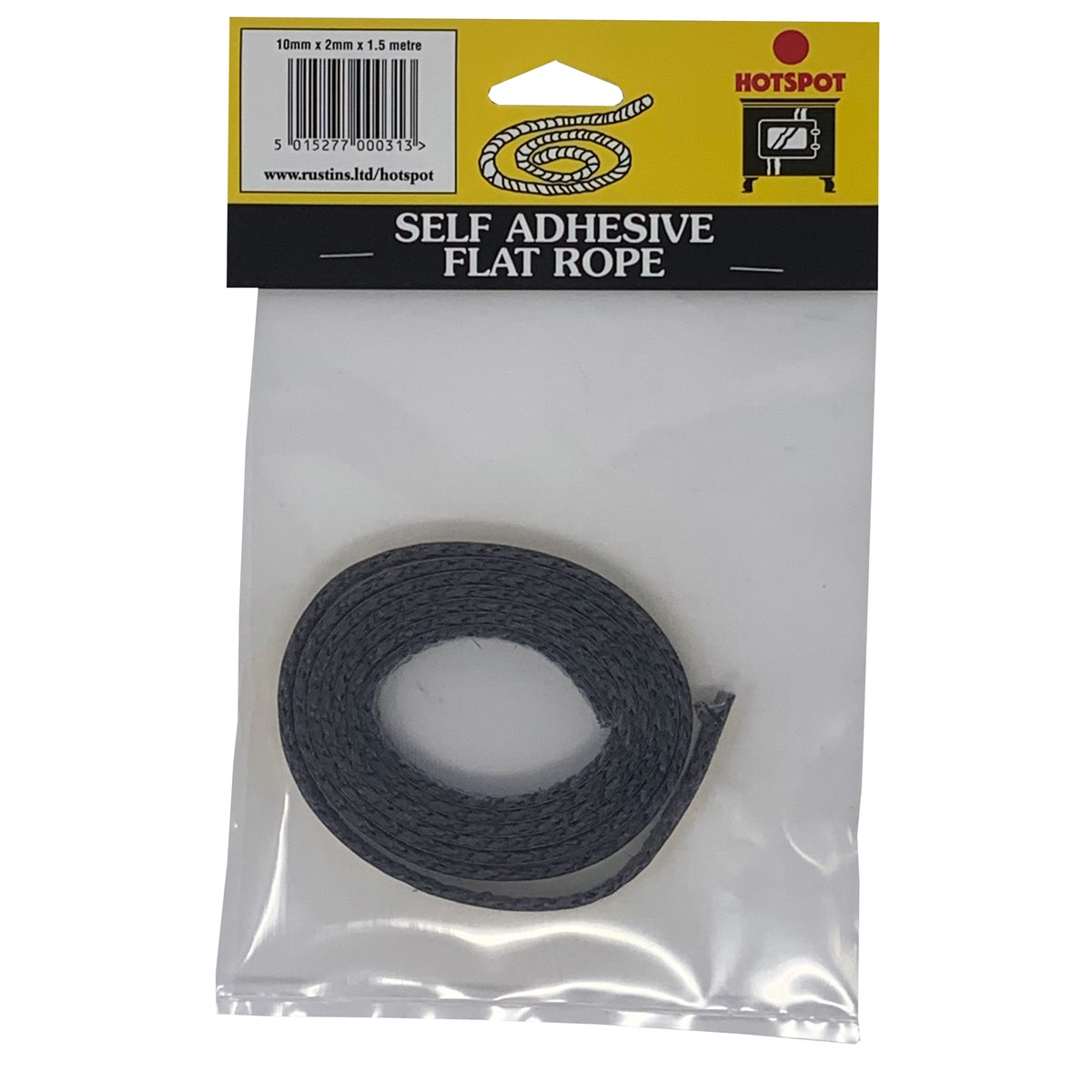 Hotspot Self Adhesive Flat Rope 10mm x 2mm x 1.5m