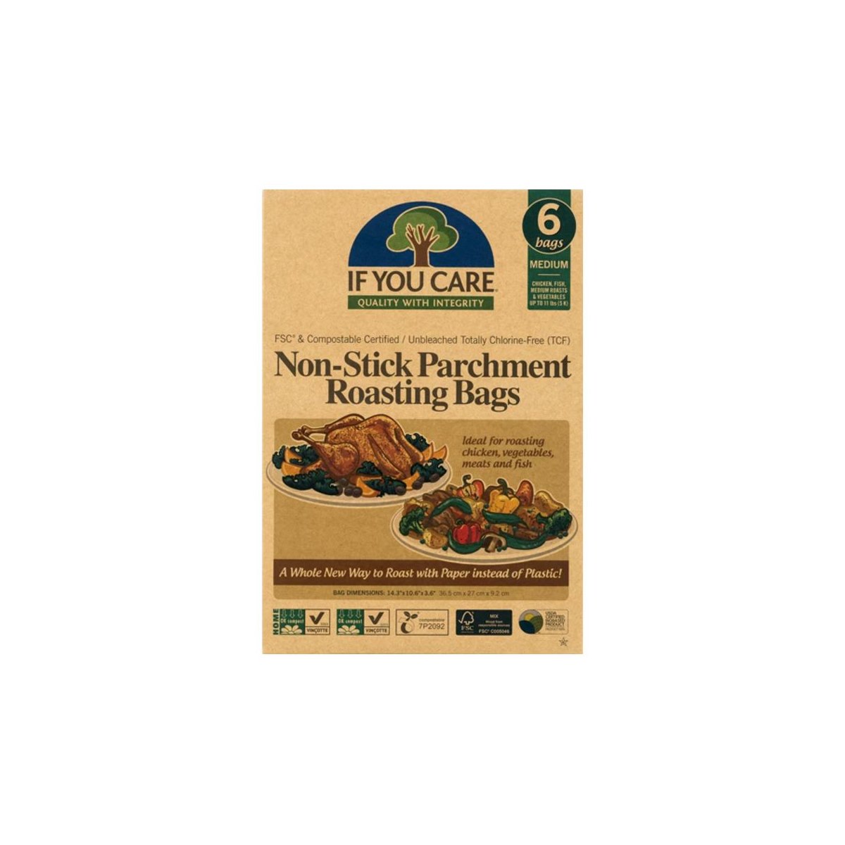 If You Care Non - Stick Parchment Roasting Bags