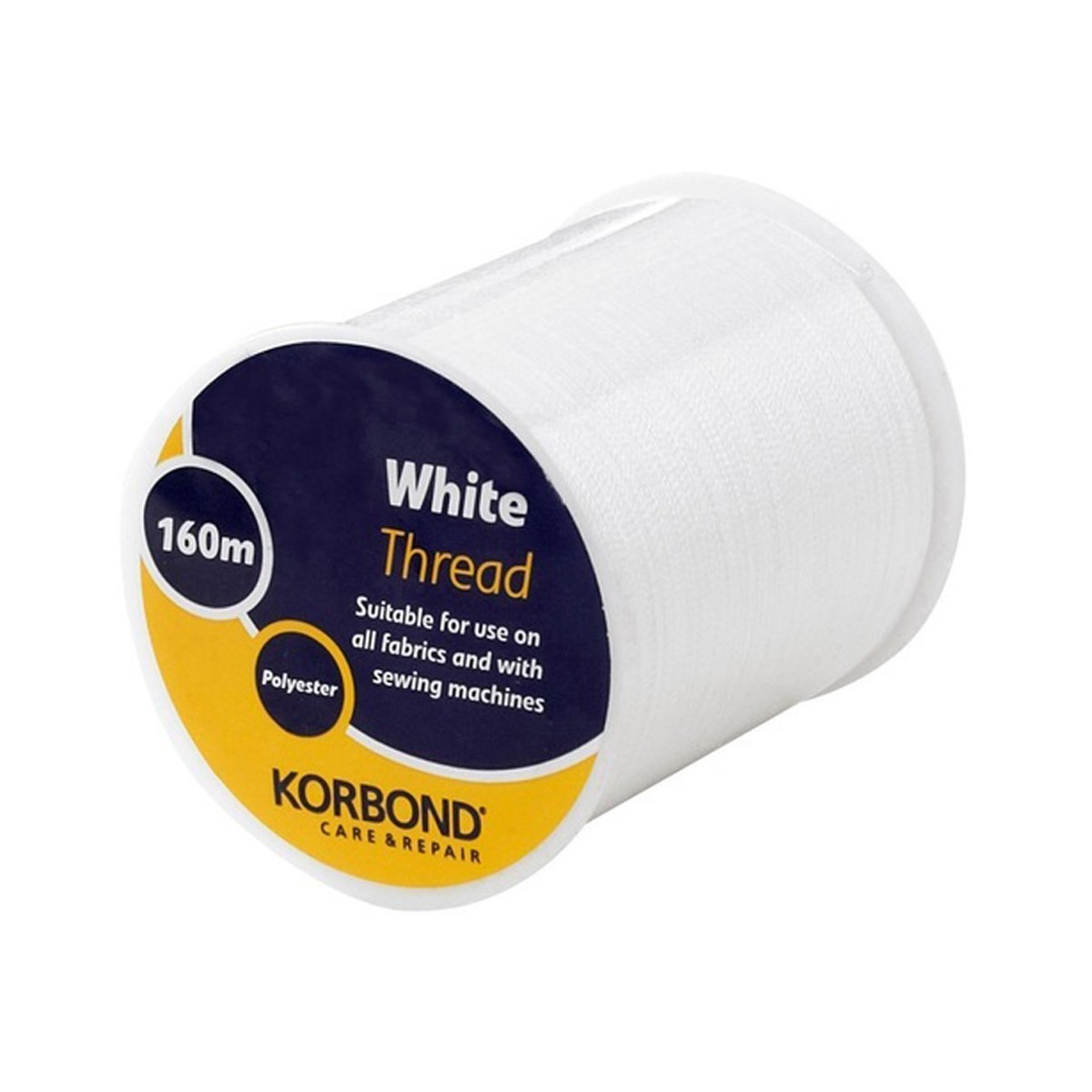Korbond White Polyester Thread 160m