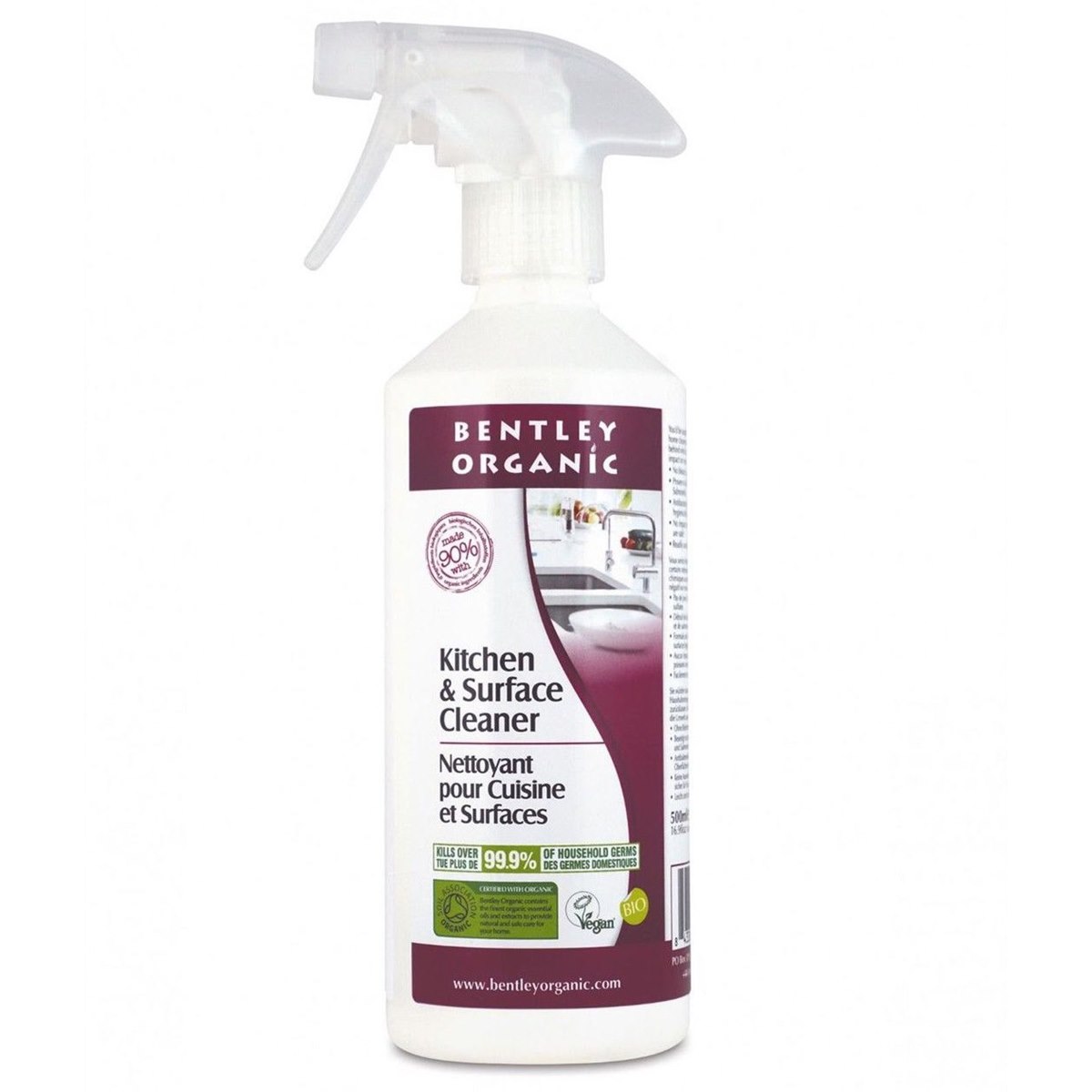 Bentley Organic Kitchen and Surface Cleaner Spray 500ml