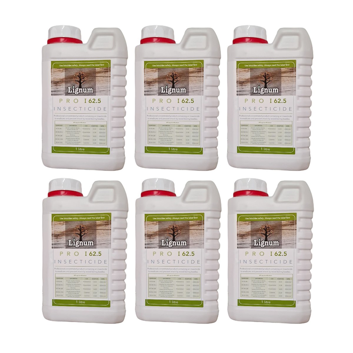 Case of 6 x Lignum Pro I62.5 Professional Concentrated Insecticide 1 Litre