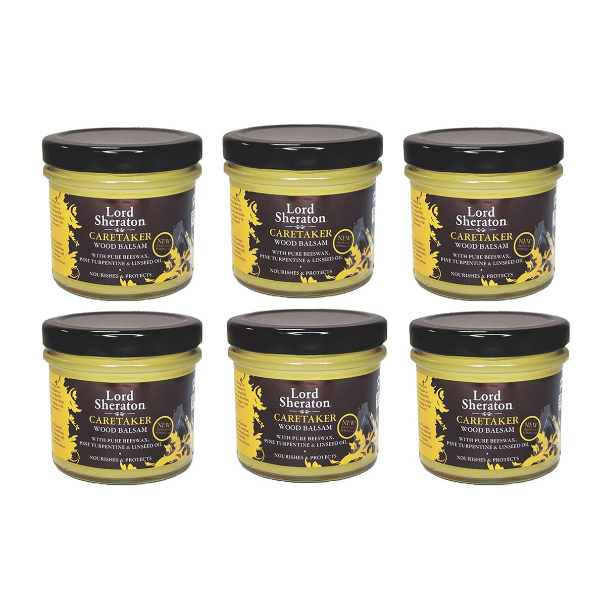 Case of 6 x Lord Sheraton Beeswax Wood Balsam 125ml