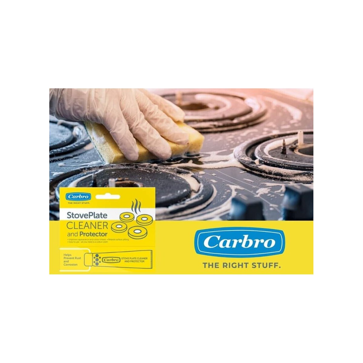 How to use Carbro Stove Plate Cleaner