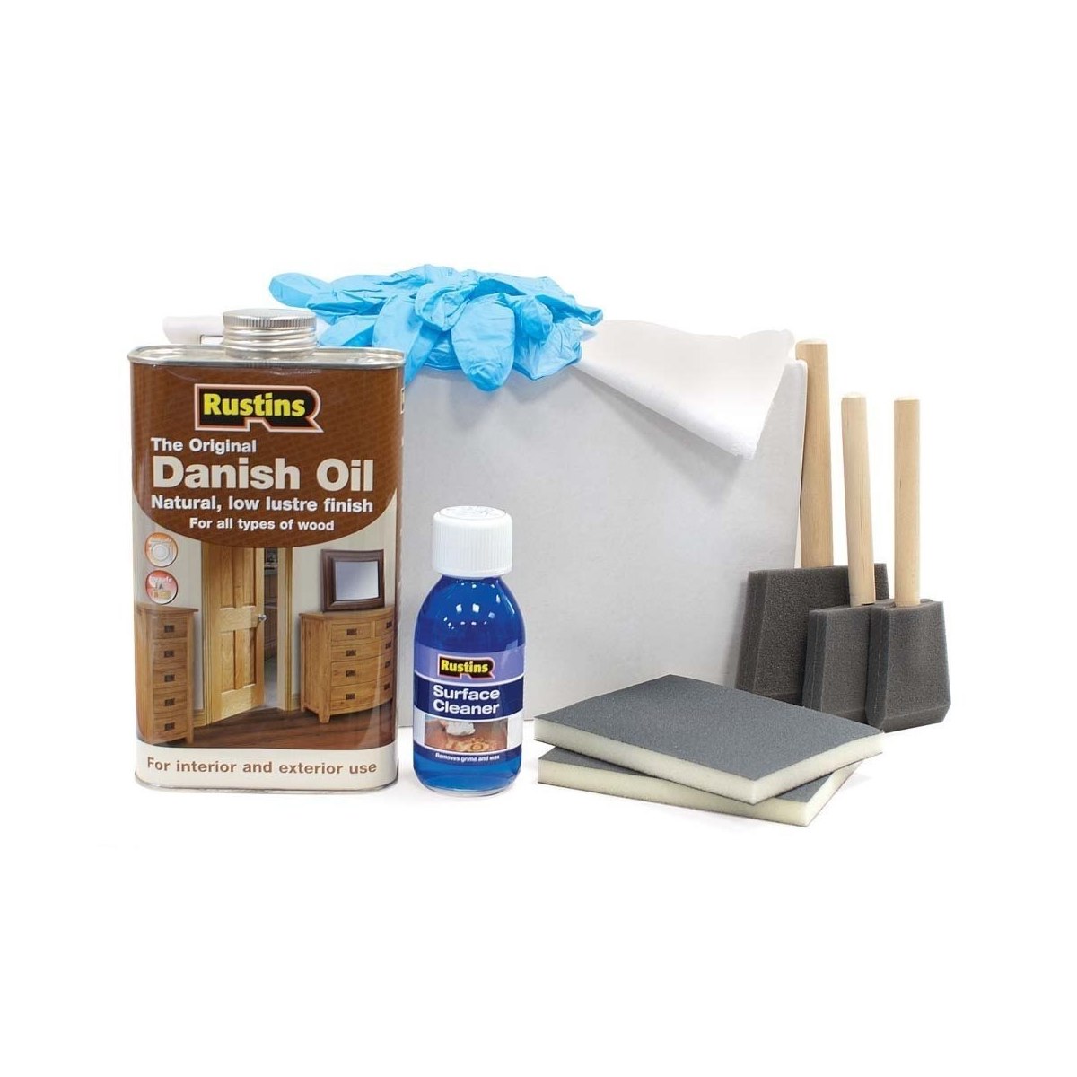 Rustins Solid Wood Worktop Maintenance and Care Kit