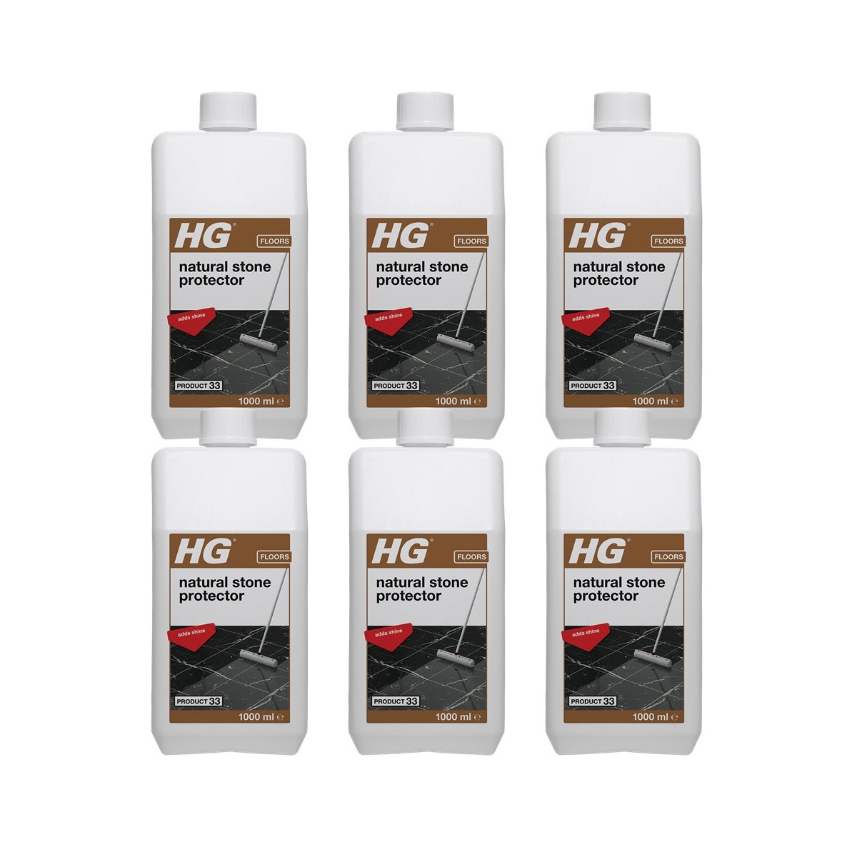 Case of 6 x HG Natural Stone Protector 1 Litre Product 33