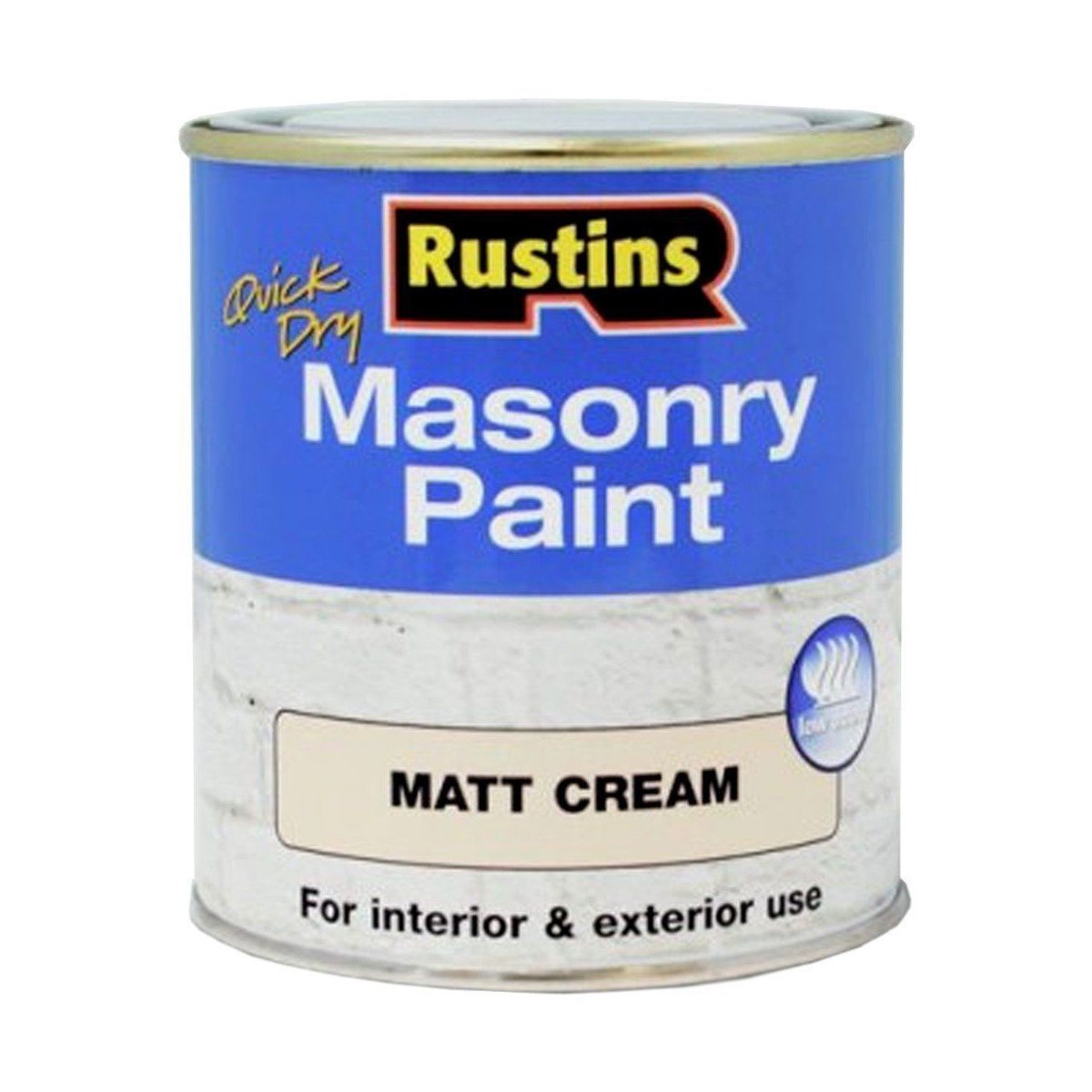 Rustins Quick Dry Masonry Paint Cream 250ml