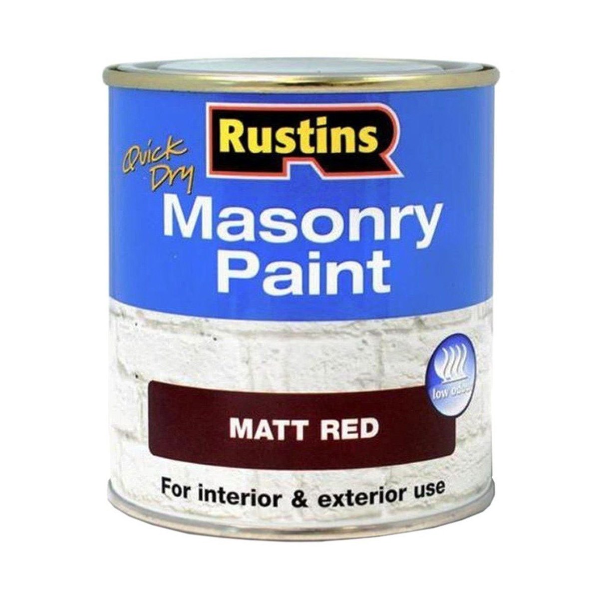 Rustins Masonry Paint Red 500ml