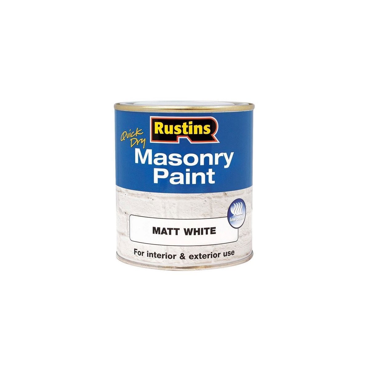 Rustins Masonry Paint White 500ml