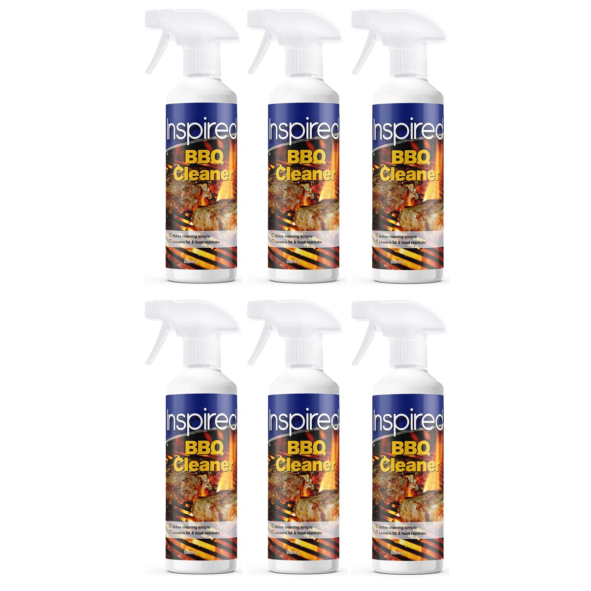 Case of 6 x Inspired BBQ Cleaner Spray 500ml