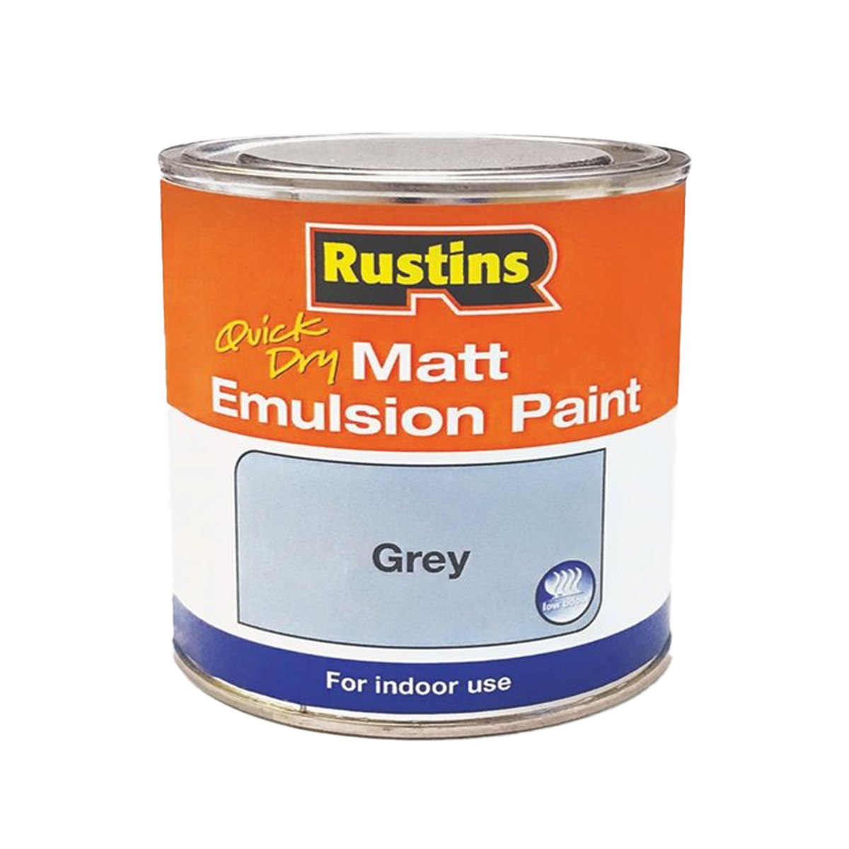 Rustins Quick Dry Matt Emulsion Paint Grey