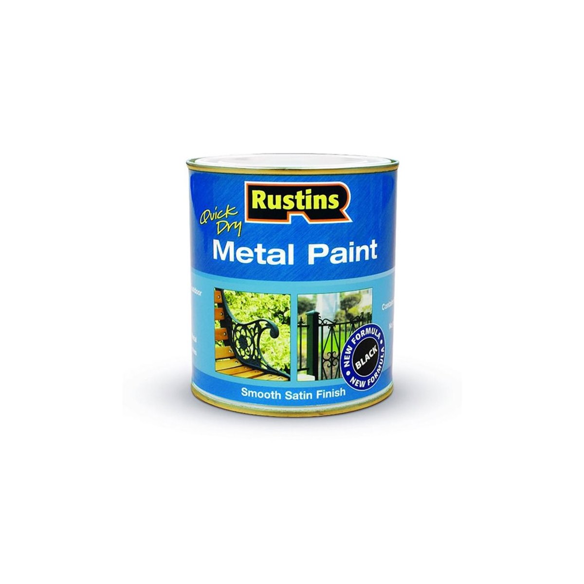Rustins Metal Paint Black 250ml