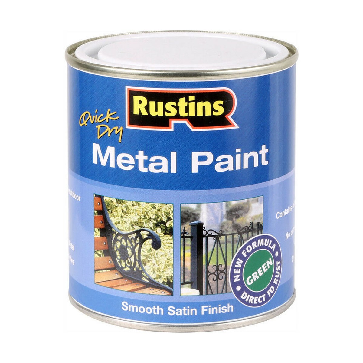 Rustins Metal Paint Green 250ml
