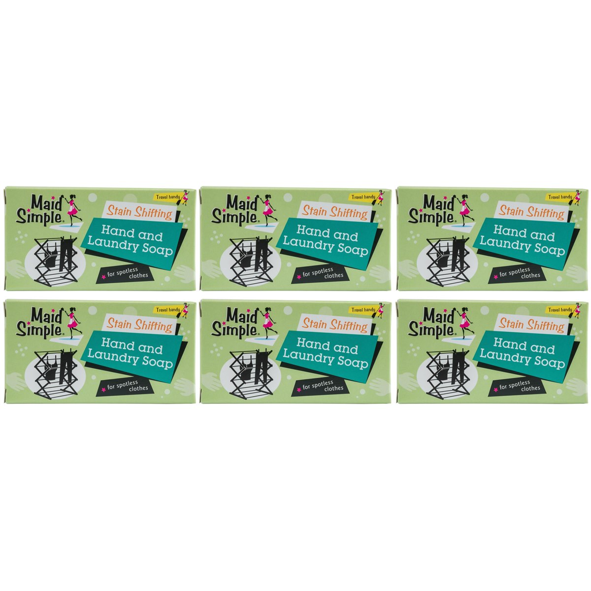 Case of 6 x Maid Simple Hand and Laundry Soap 170g