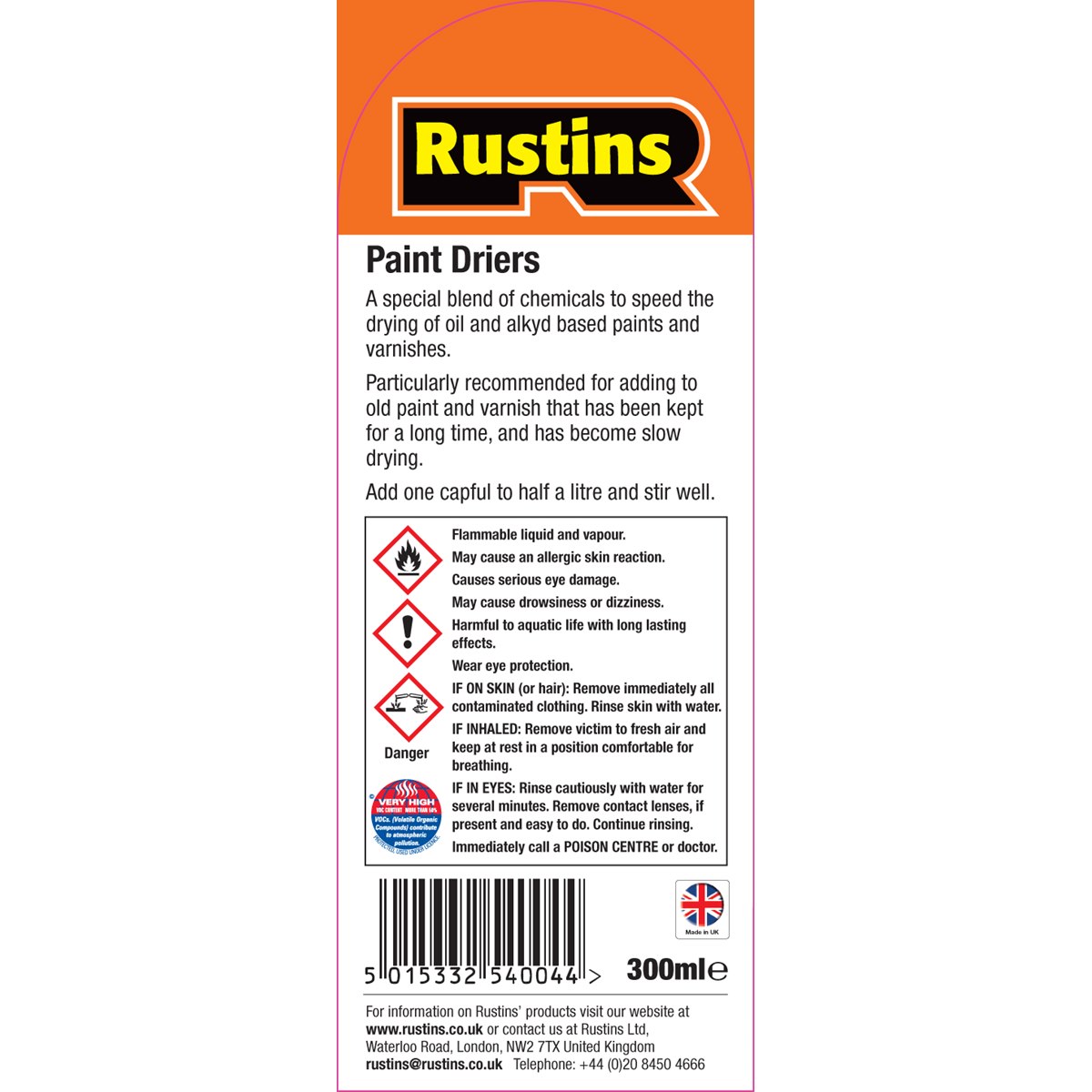 Where to Buy Rustins Paint Driers