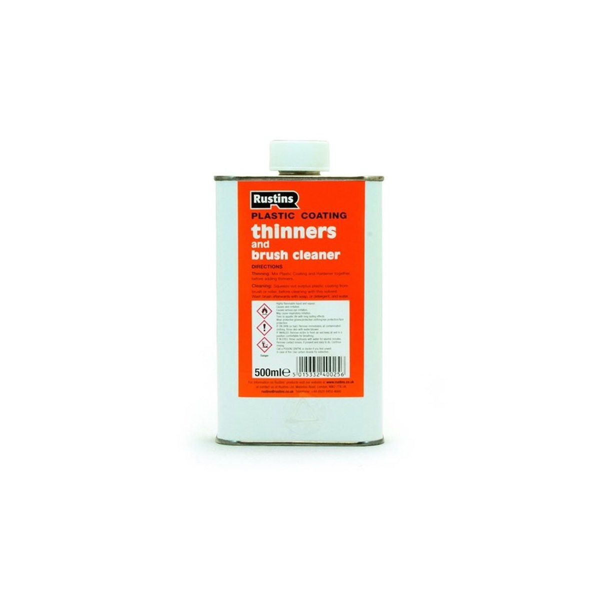 Rustins Plastic Coating Thinners and Brush Cleaner 500ml
