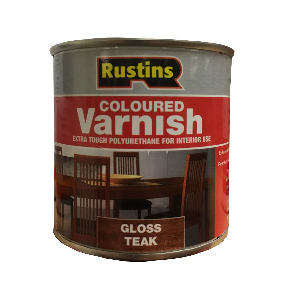 Rustins Polyurethane Varnish Gloss Teak - 1 Litre