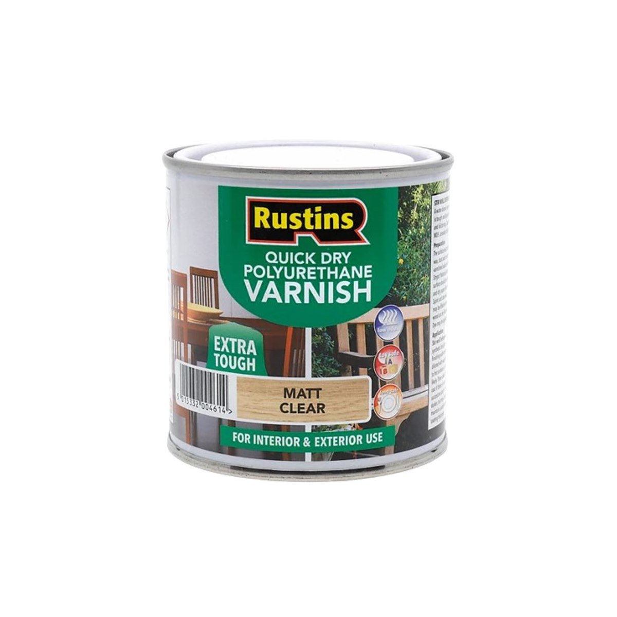 Rustins QD Polyurethane Vanish Extra Tough Matt Clear 2.5L