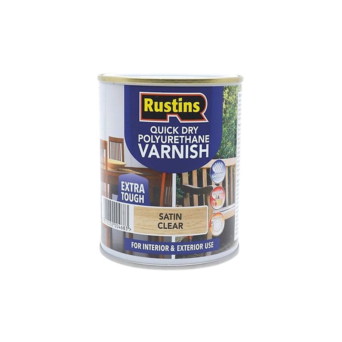 Satin Clear Rustin Quick Dry Polyurethane Extra Tough Varnish 5L