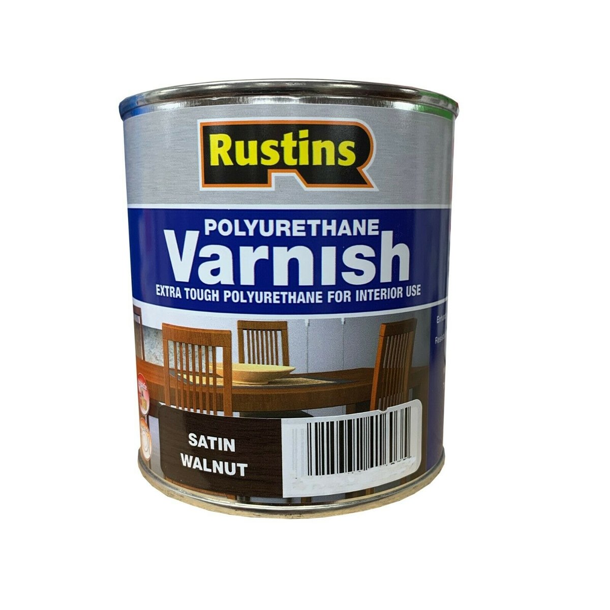 Rustins Polyurethane Varnish Satin Walnut 250ml