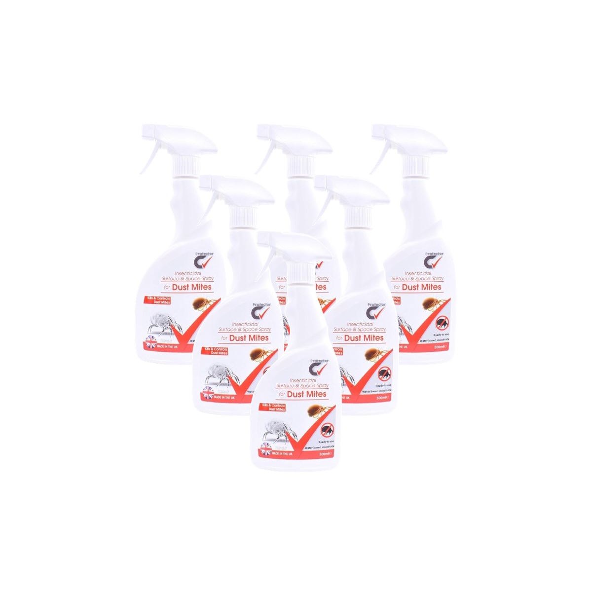 Case of 6 x Protector C Insecticidal Spray For Dust Mites 500ml