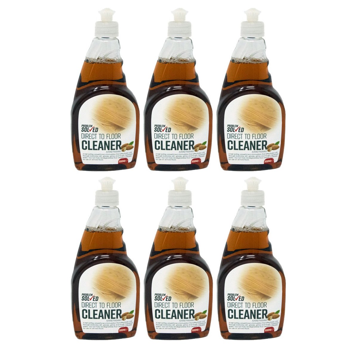 Case of 6 x Problem Solved Direct To Floor Cleaner Almond 500ml