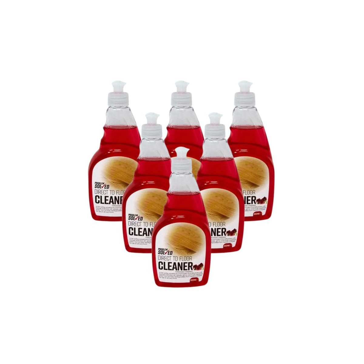 Case of 6 x Problem Solved Direct To Floor Cleaner Pomegranate 500ml