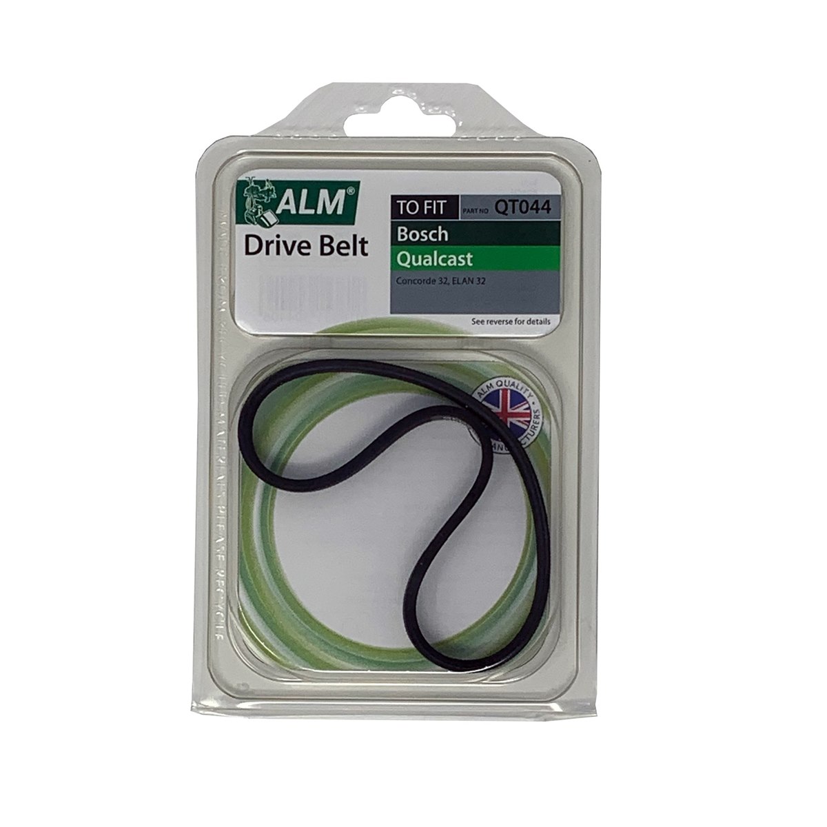 ALM QT044 Drive Belt to Fit Bosch and Qualcast Lawnmowers