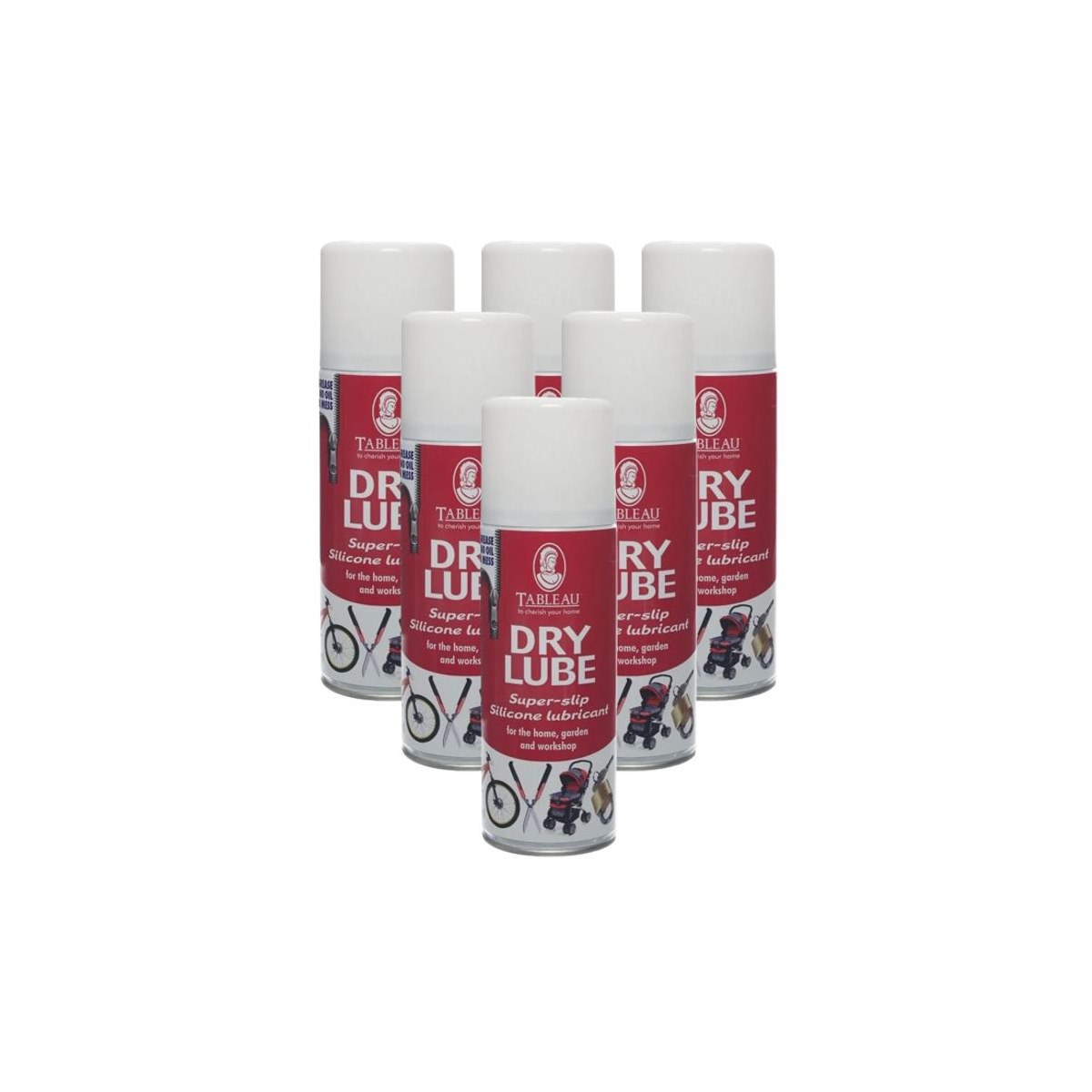 Case of 6 x Tableau Dry Lube Spray 400ml