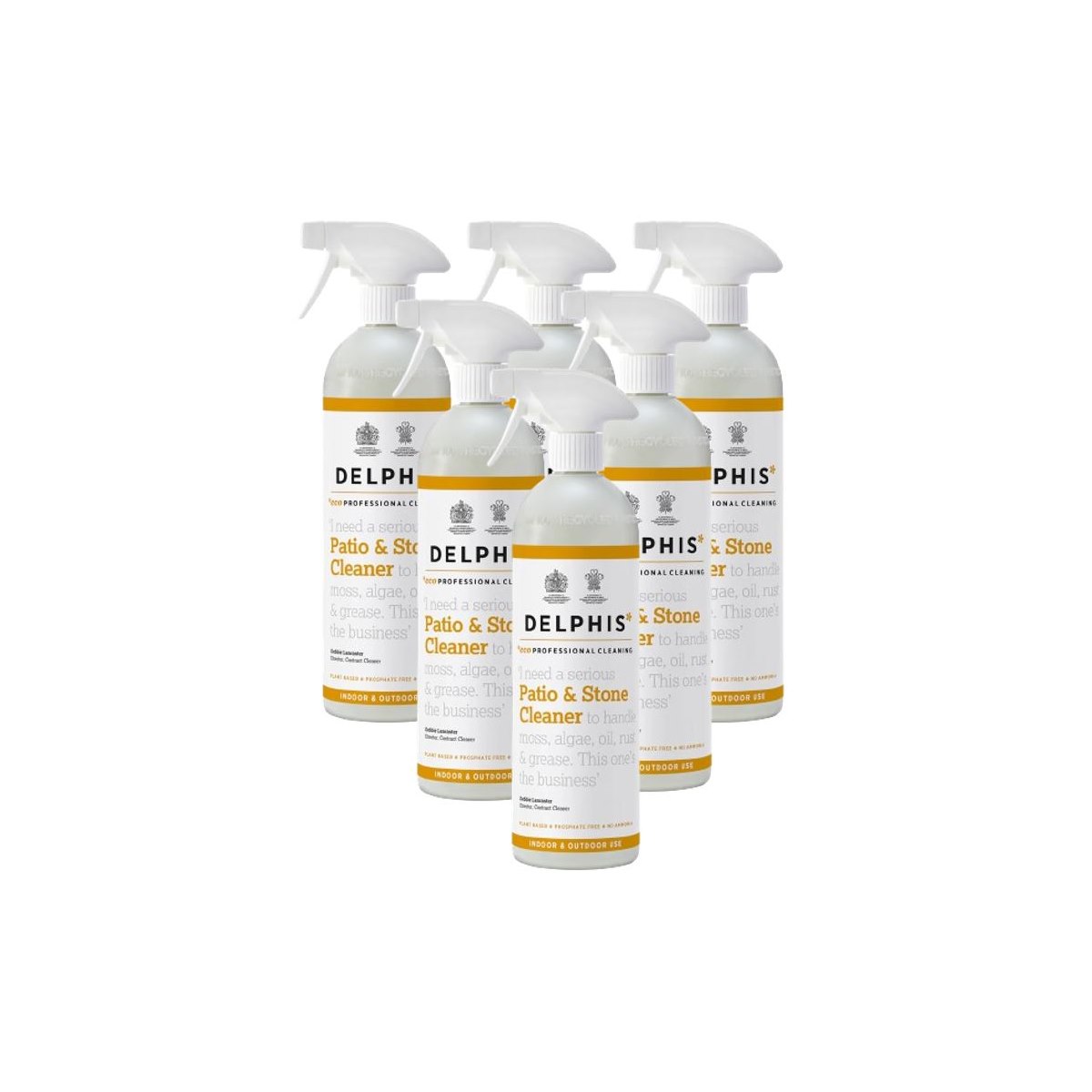 Case of 6 x Delphis Patio and Stone Cleaner - 700ml