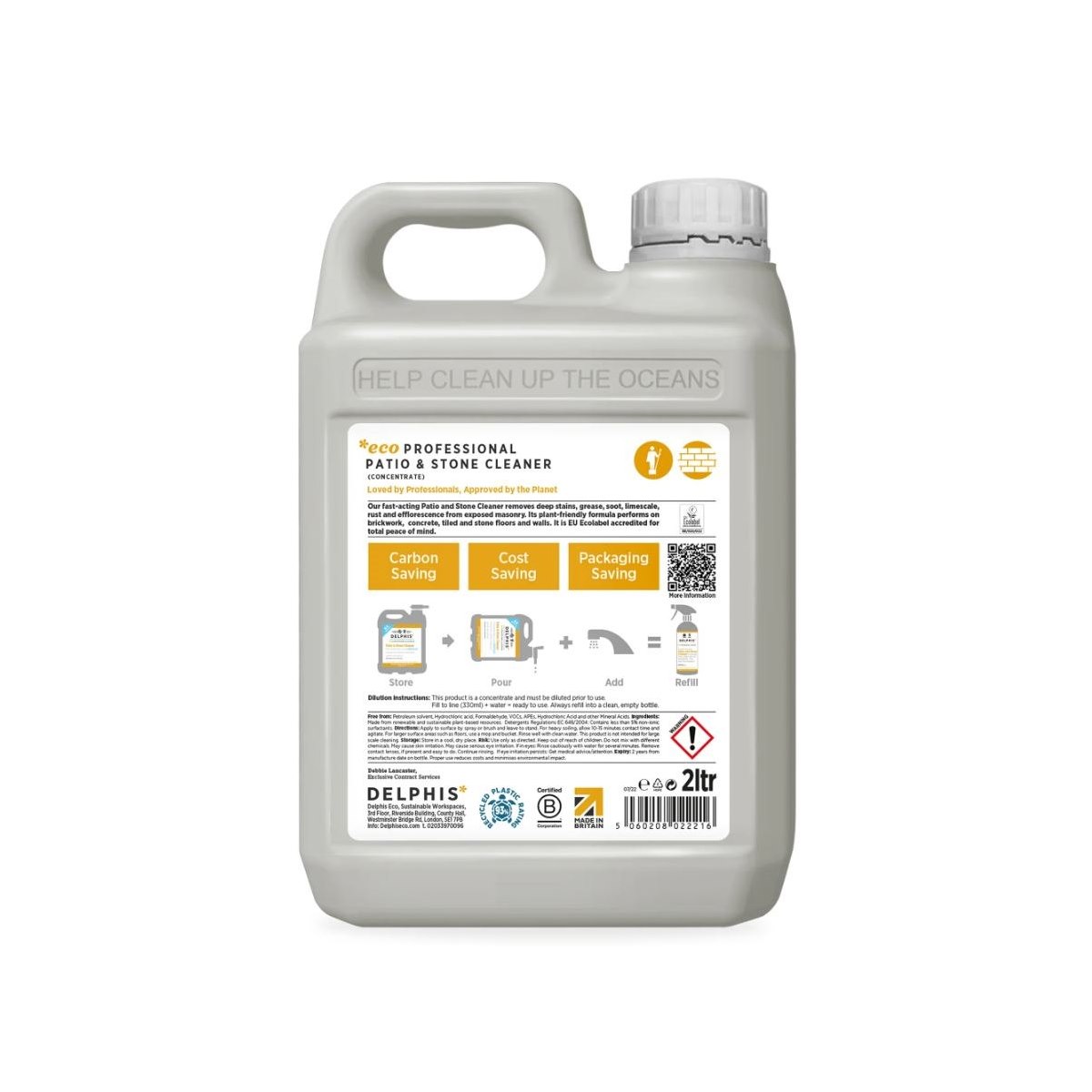 How to use Delphis Patio and Stone Cleaner 2L Refill