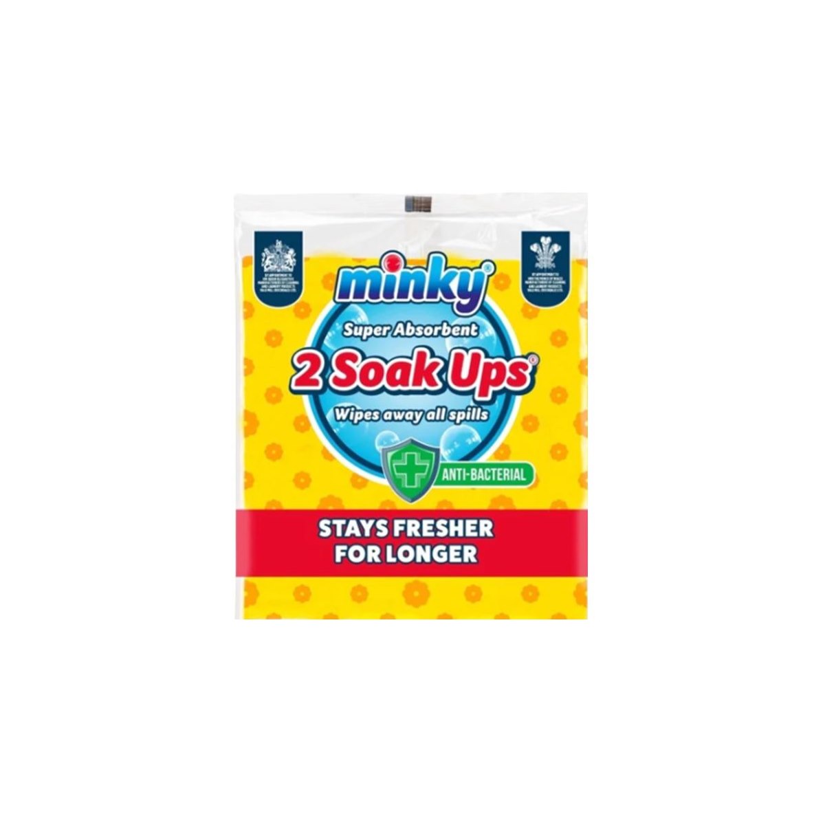 Minky Anti Bacterial Soak Ups' - Super Absorbent 2 Pack
