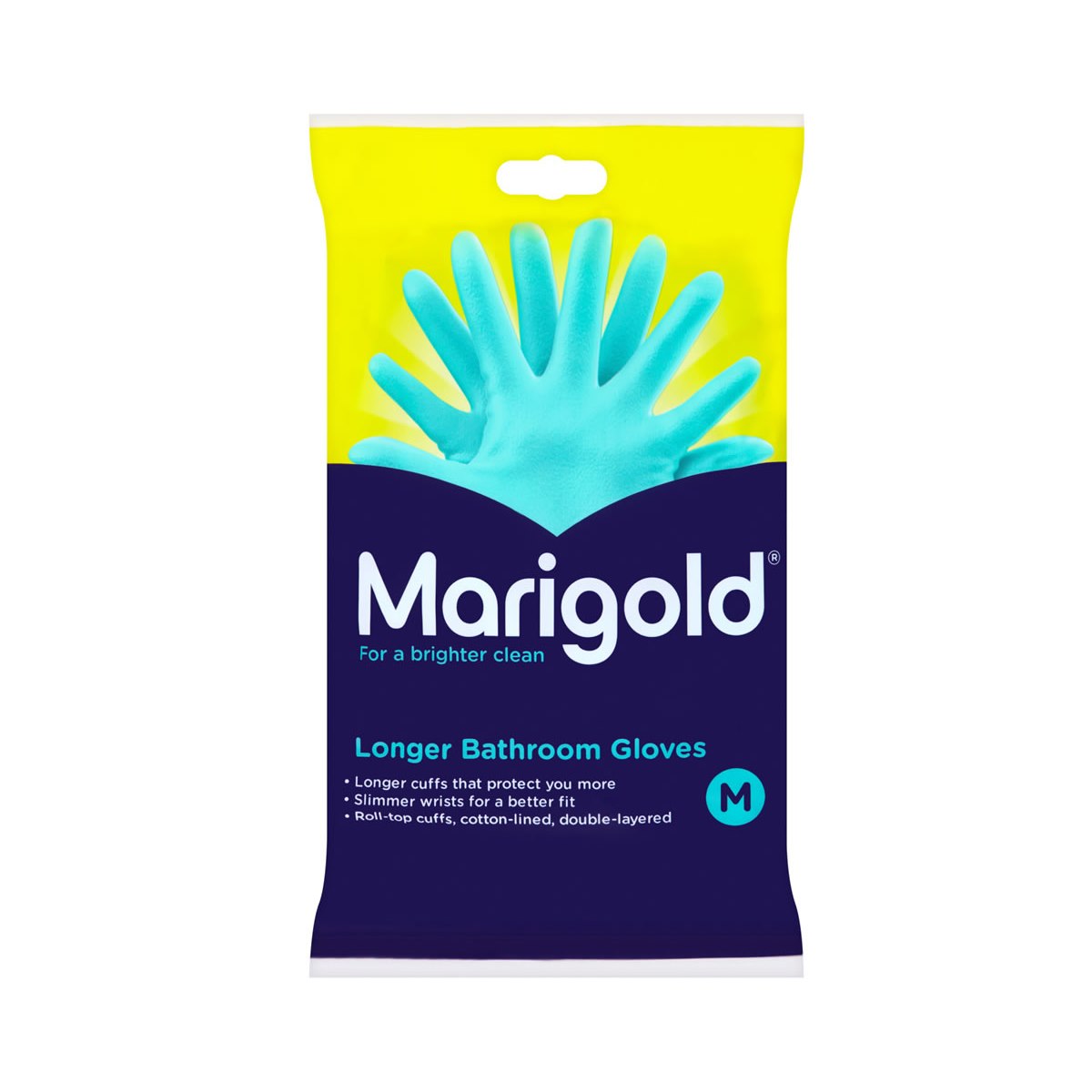 Marigold Longer Bathroom Gloves Medium