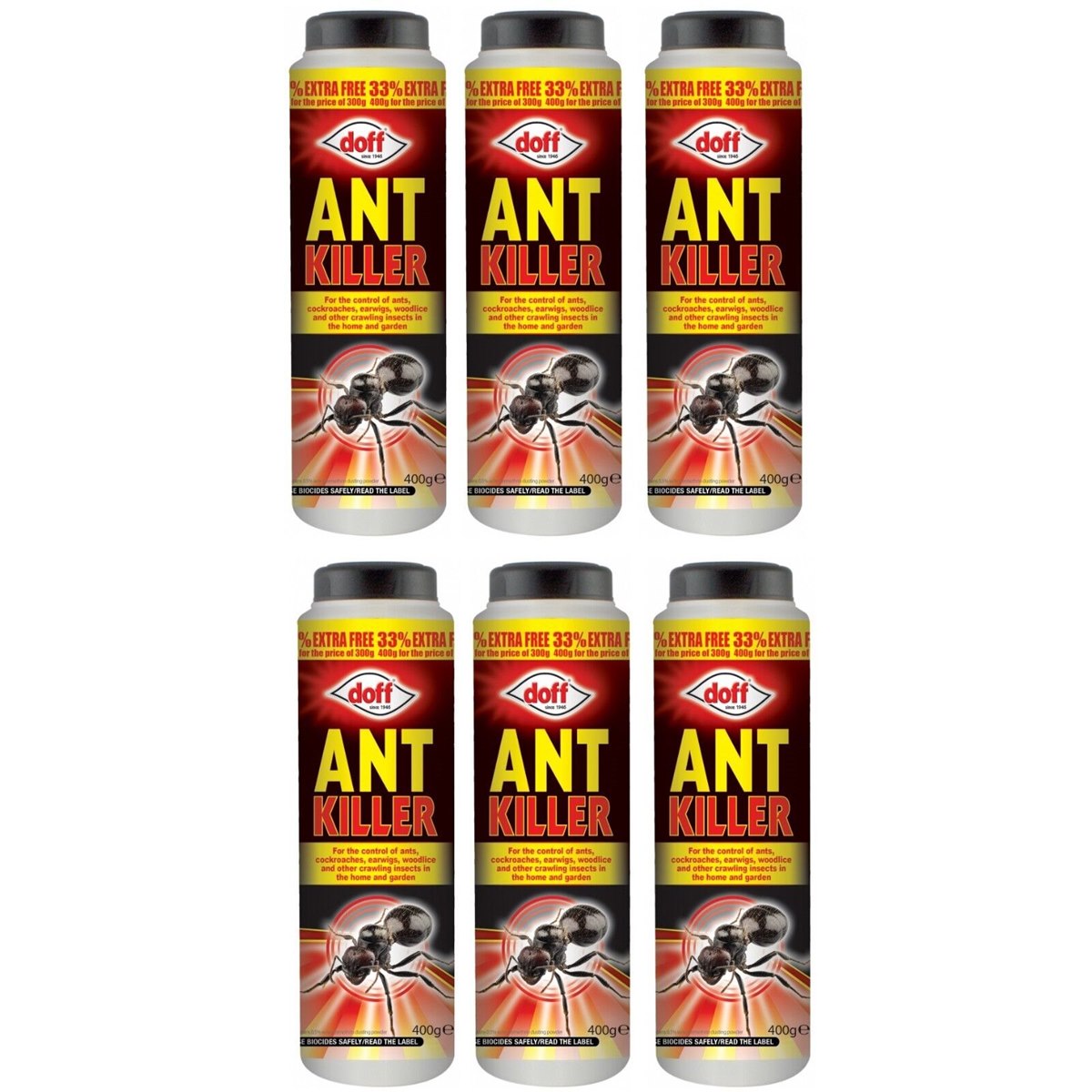 Case of 6 x Doff Ant Killer Powder 400g