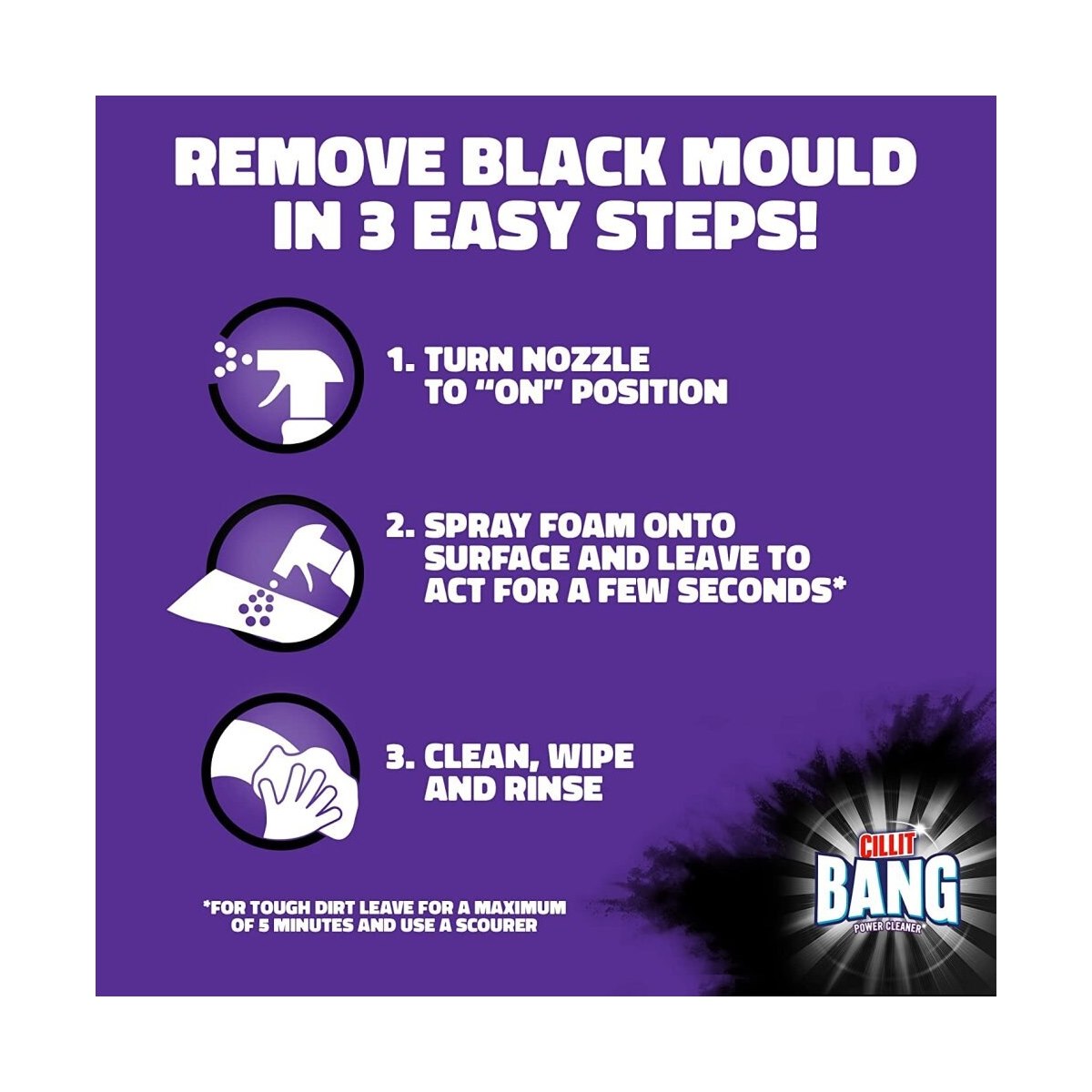 How to Use Cillit Bang Black Mould Remover