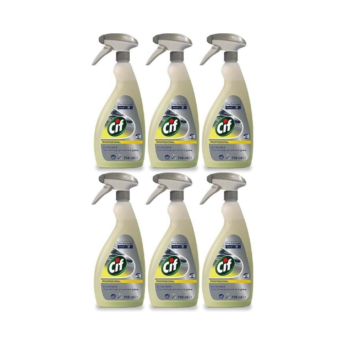 Case of 6 x Cif Professional Degreaser 750ml
