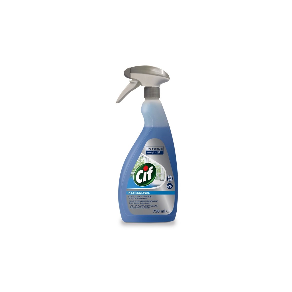 Cif Professional Glass and Multi Surface 750ml