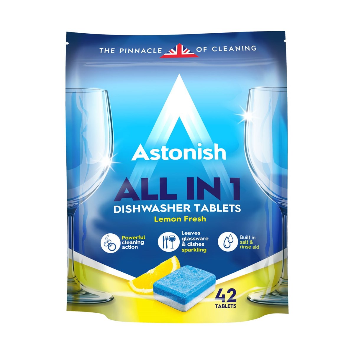 Astonish All In 1 Dishwasher Tablets Lemon Fresh 42 Pack