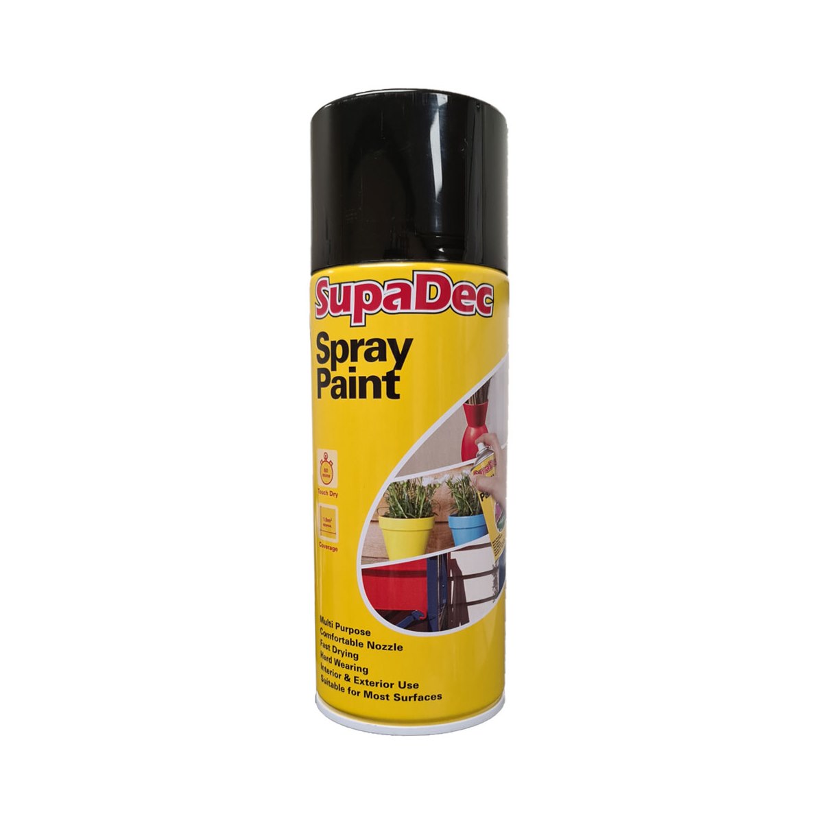 SupaDec Spray Paint 400ml Gloss Black