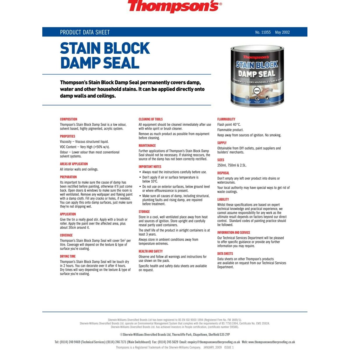 Thompsons Stain Block Damp Seal