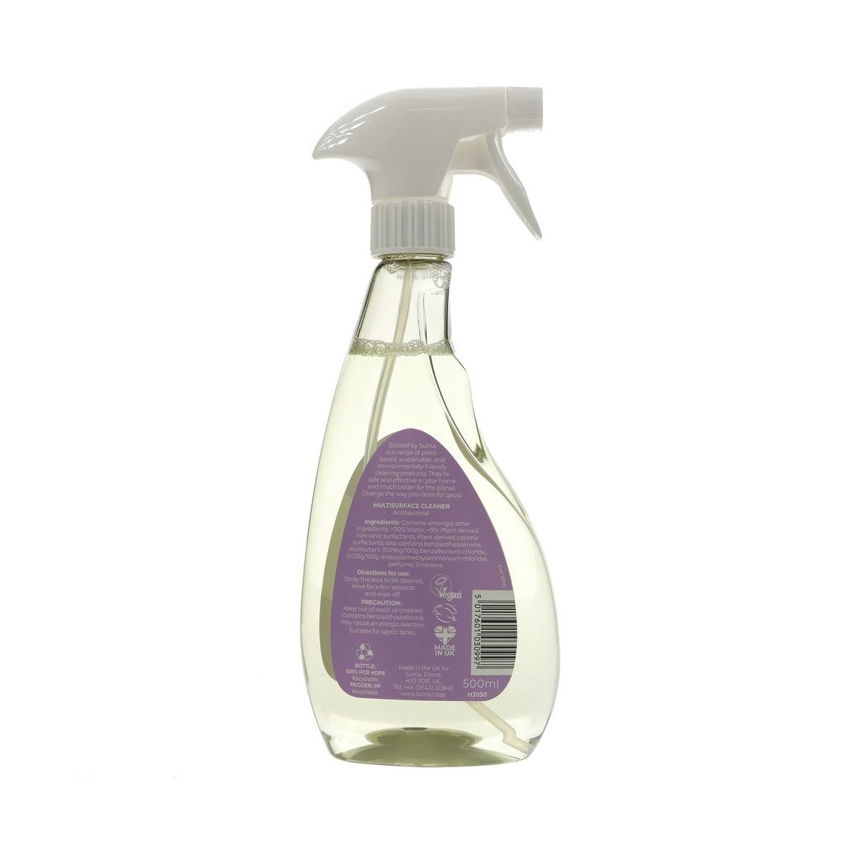 Ecoleaf Antibacterial Multi Surface Spray Cleaner Instructions