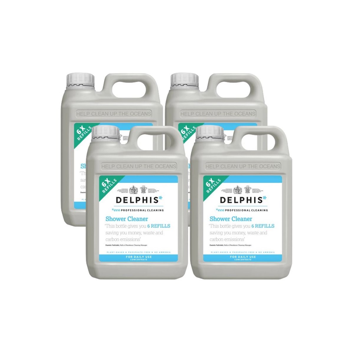 Case of 4 x Delphis Daily Shower Cleaner