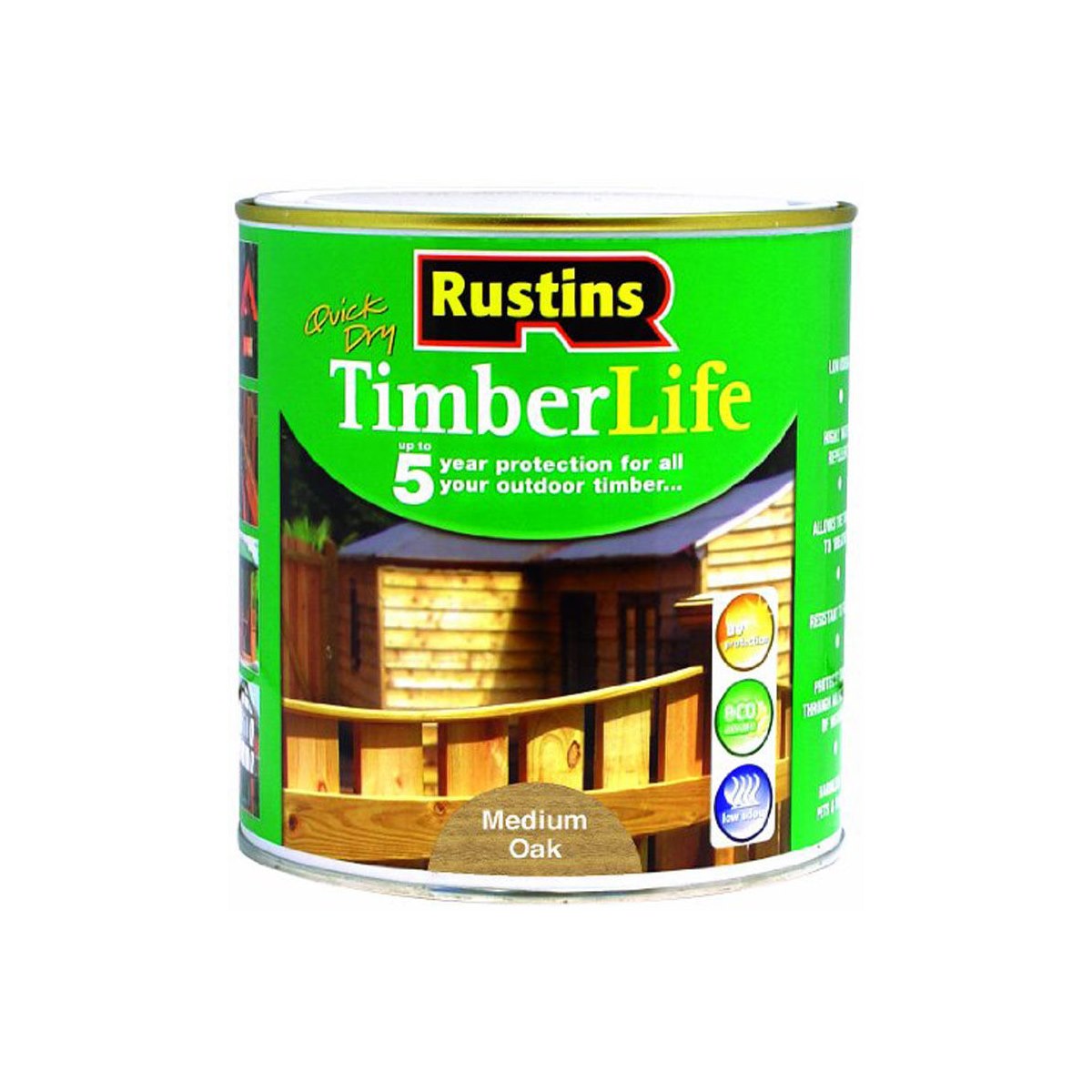 Rustins Quick Dry Timberlife Medium Oak 1 Litre
