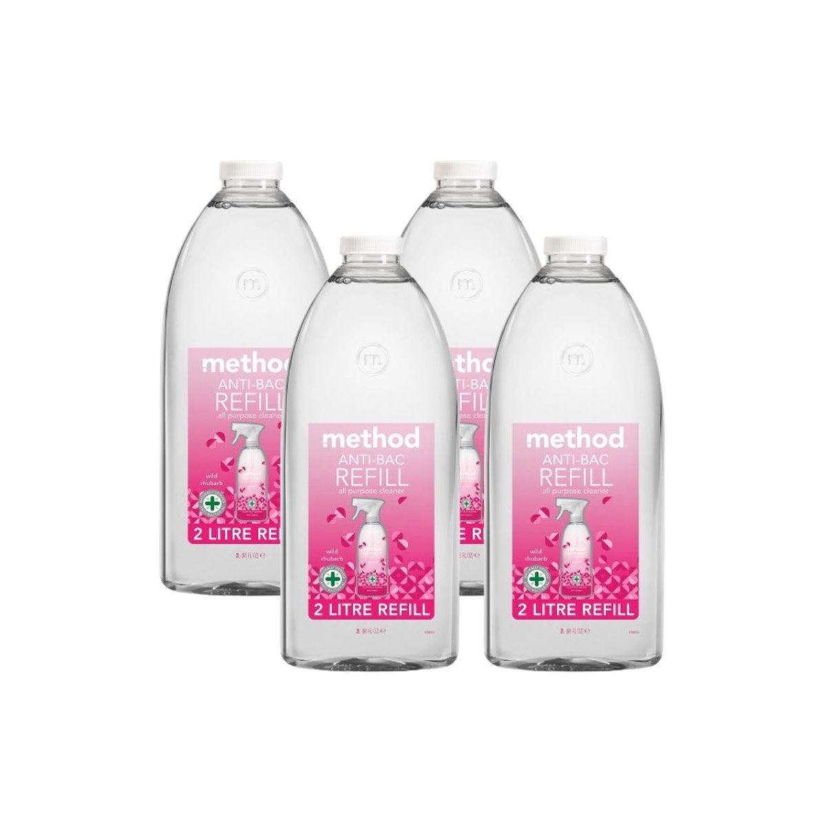 Case of 4 x Method Anti Bac All Purpose Cleaner REFILL 2L