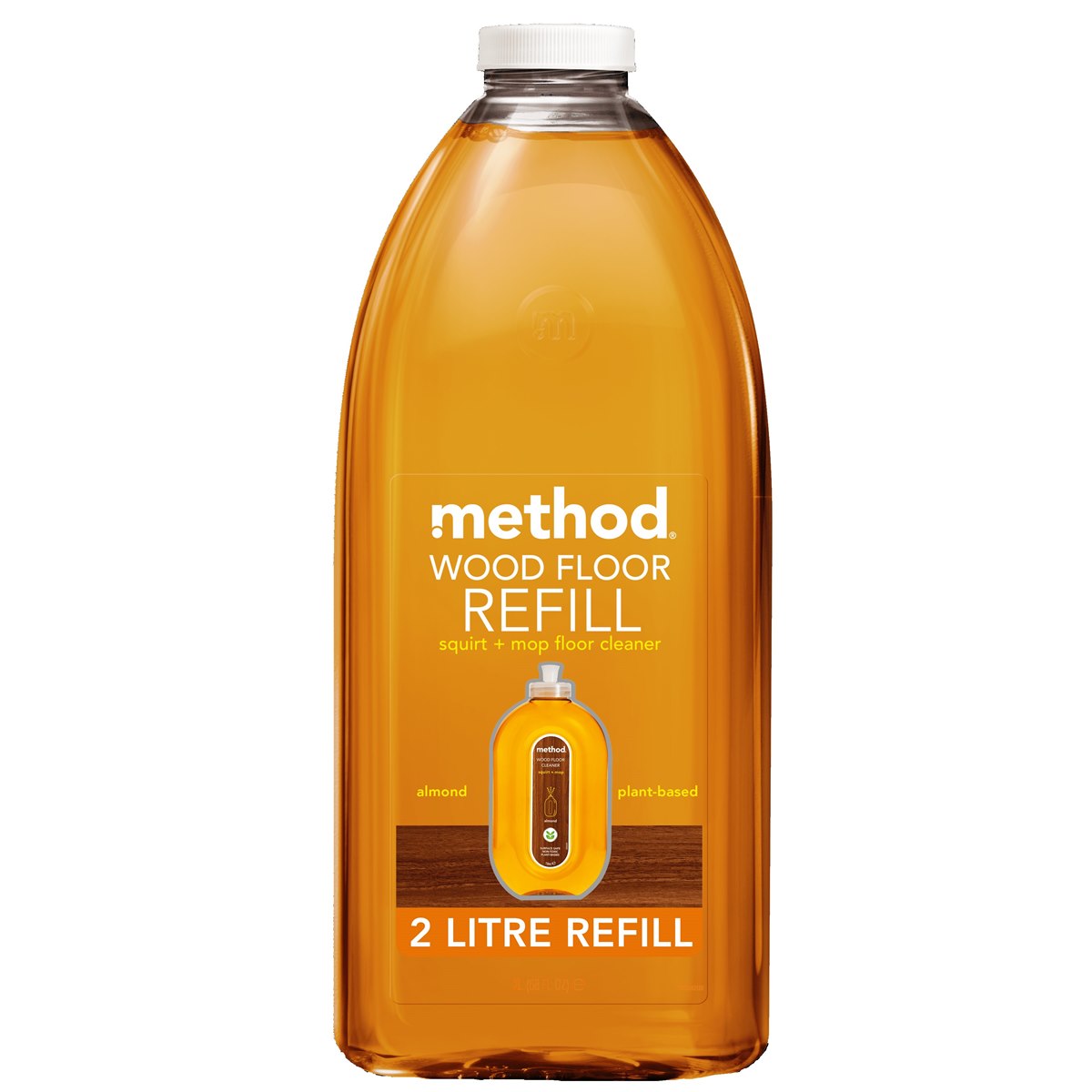 Method Squirt and Mop Good for Wood Floor Cleaner Almond Refill 2 Litre