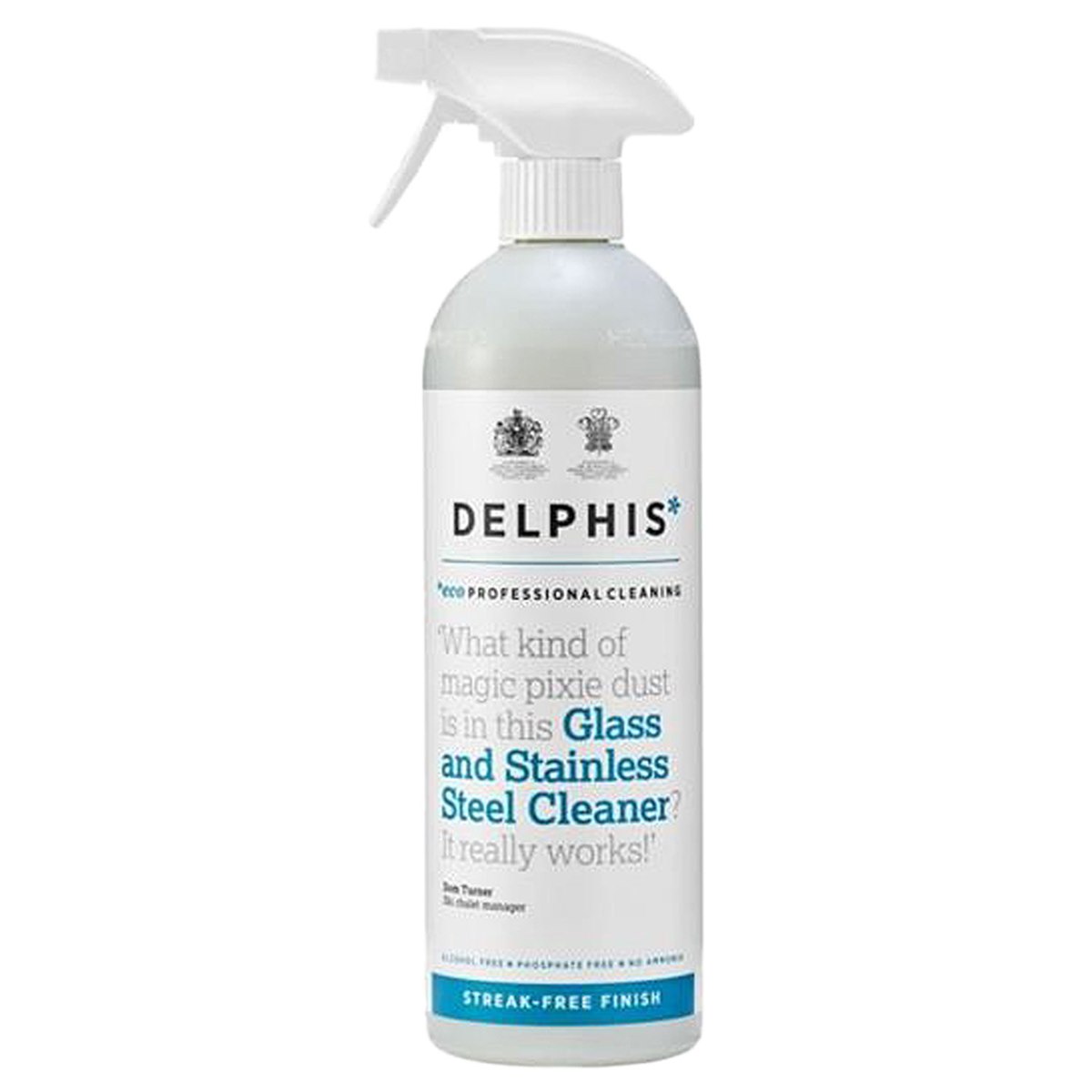 Delphis Eco Professional Cleaning Glass and Stainless Steel Cleaner Spray 