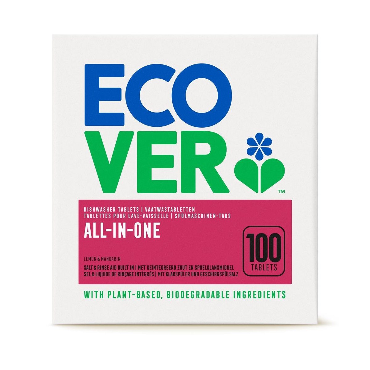 Ecover All In One Dishwasher Tablets 100 Tablets