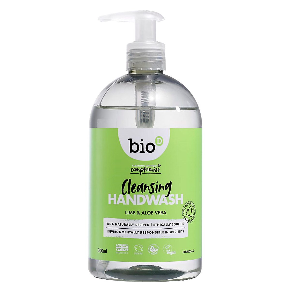 Bio D Cleansing Handwash 500ml Lime & Aloe Vera