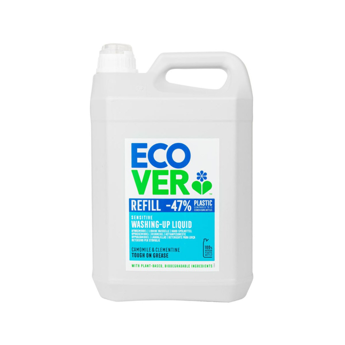 Ecover Washing Up Liquid Camomile and Clementine 5 Litre Refill