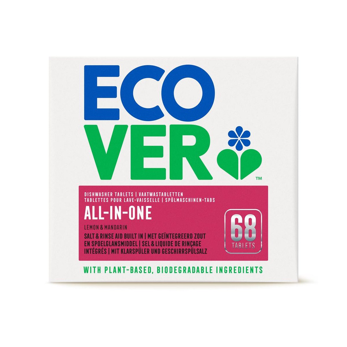 Ecover All in One Dishwasher Tablets 68 Pack