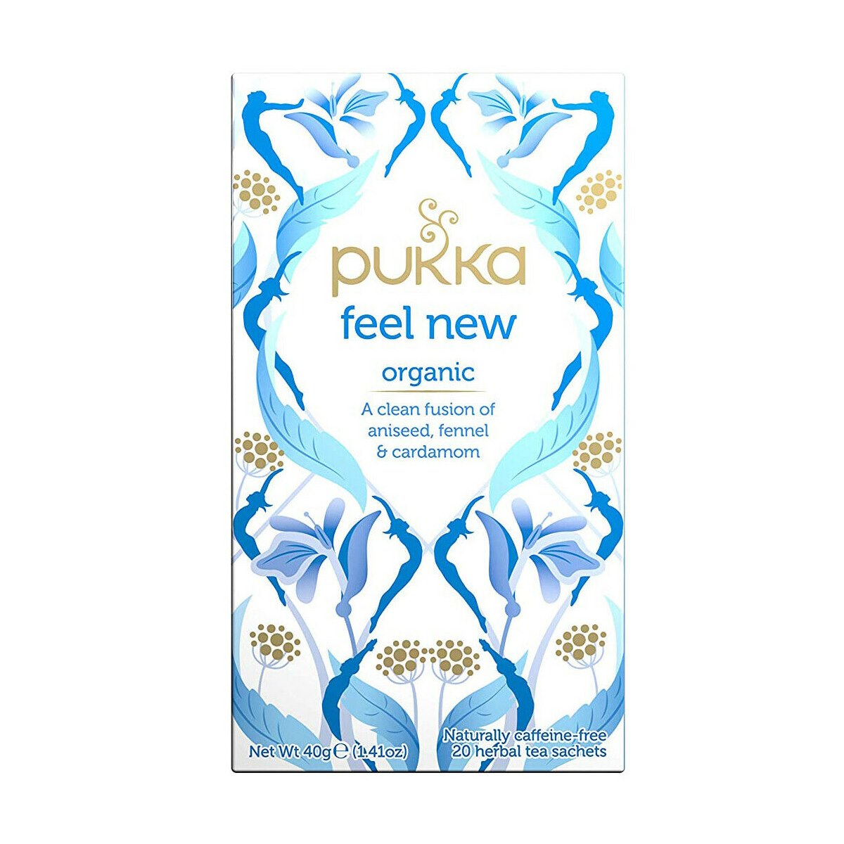 Pukka Feel New Organic Naturally Caffeine Free Tea 20 Sachet 